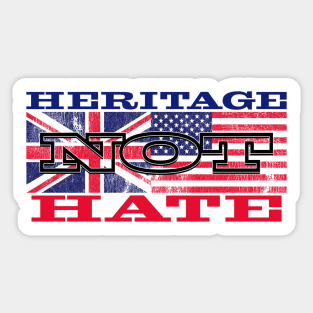 Heritage Not Hate Sticker